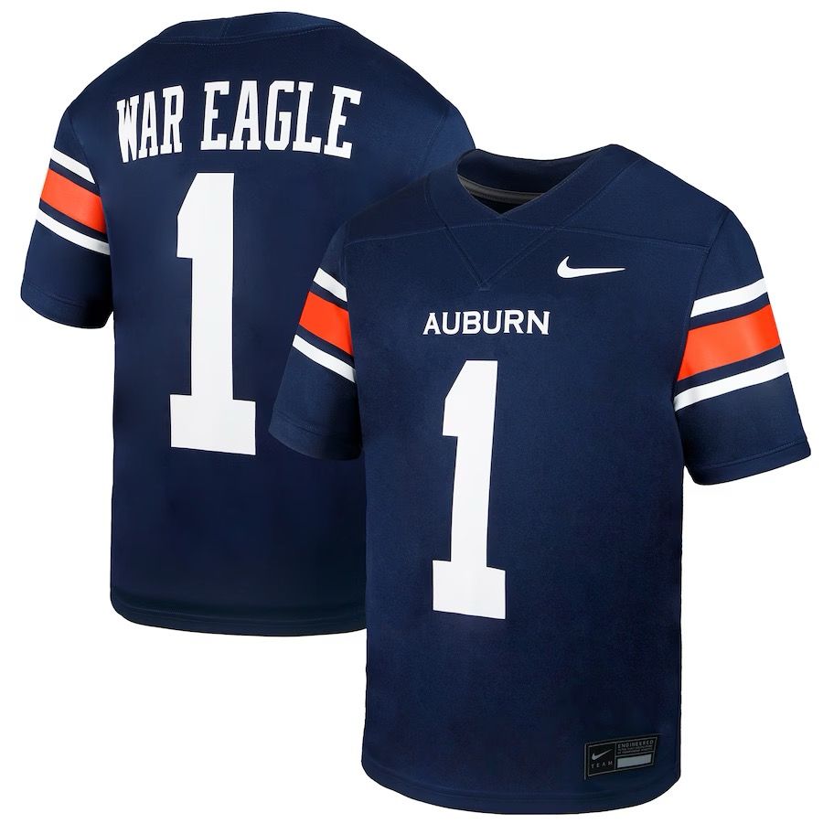 AU NIKE #1 WAR EAGLE NAVY TODDLER JERSEY