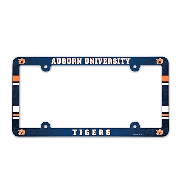 AU WINCRAFT FULL COLOR PLASTIC LICENSE PLATE FRAME