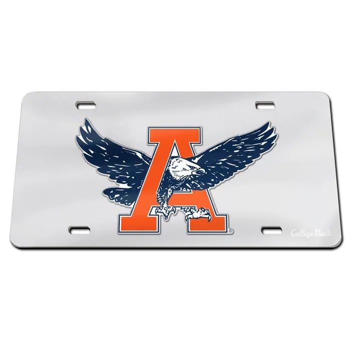 AU WINCRAFT SILVER VAULT EAGLE LICENSE PLATE