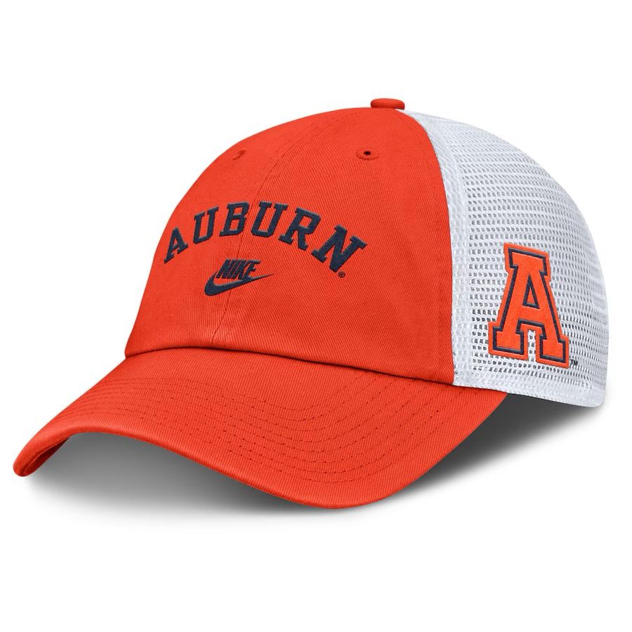 AU NIKE LEGACY ORANGE CLUB TRUCKER CAP