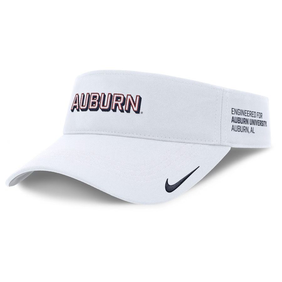 AU NIKE GAMEDAY WHITE ACE VISOR