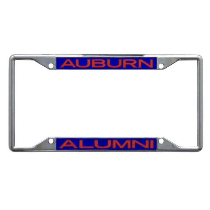 AU WINCRAFT BLUE/ORANGE AUBURN ALUMNI LICENSE PLATE FRAME