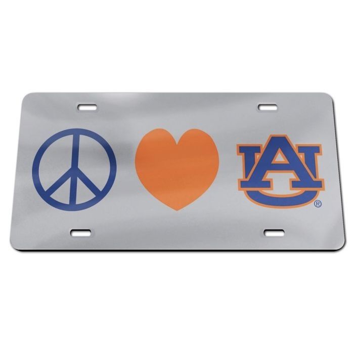 AU WINCRAFT PEACE LOVE AU LICENSE PLATE