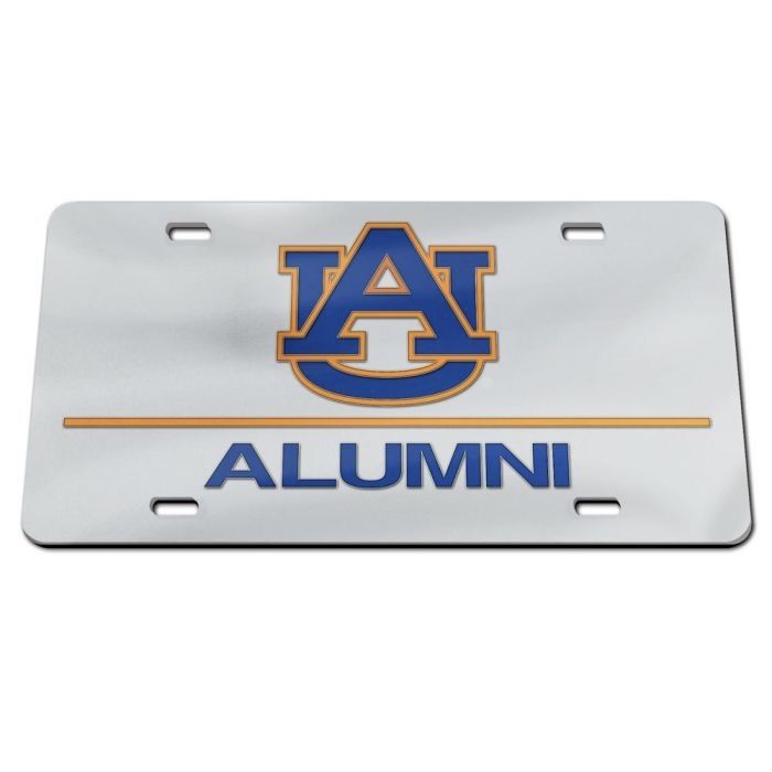 AU WINCRAFT SILVER AU ALUMNI LICENSE PLATE