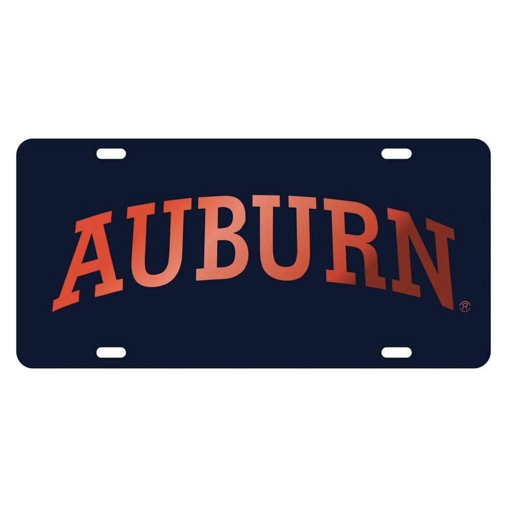 AU CRAFTIQUE NAVY/ORANGE AUBURN LICENSE PLATE