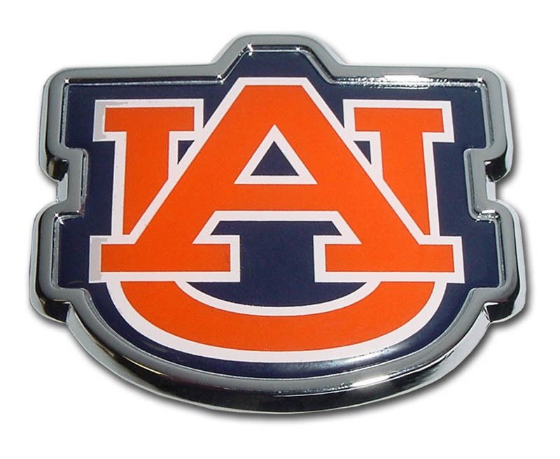AU ELEKTROPLATE ORANGE AU AUTO EMBLEM