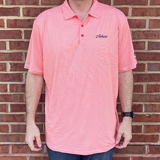 AU ANTIGUA ORANGE/WHITE TWINE POLO