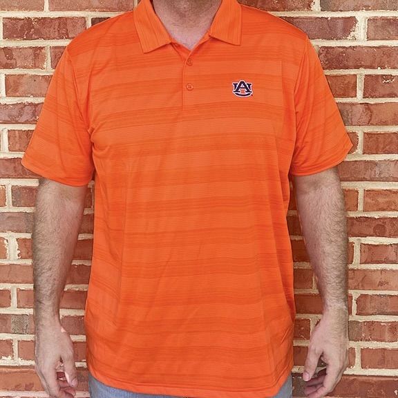 AU ANTIGUA ORANGE COMPASS POLO