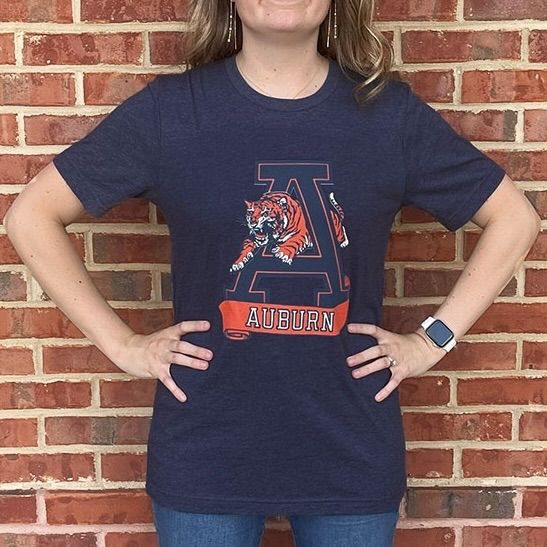 AU S&G VINTAGE NAVY TEE