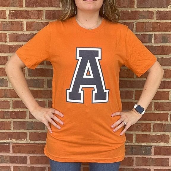 AU OLD SCHOOL ORANGE TEE