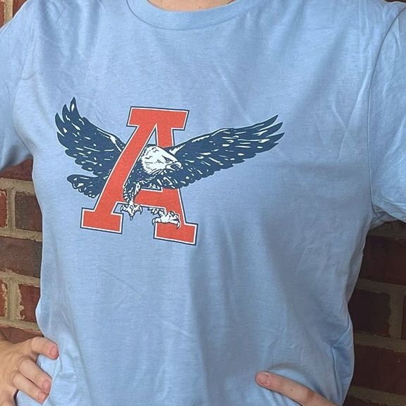 AU S&G THROWBACK POWDER BLUE TEE