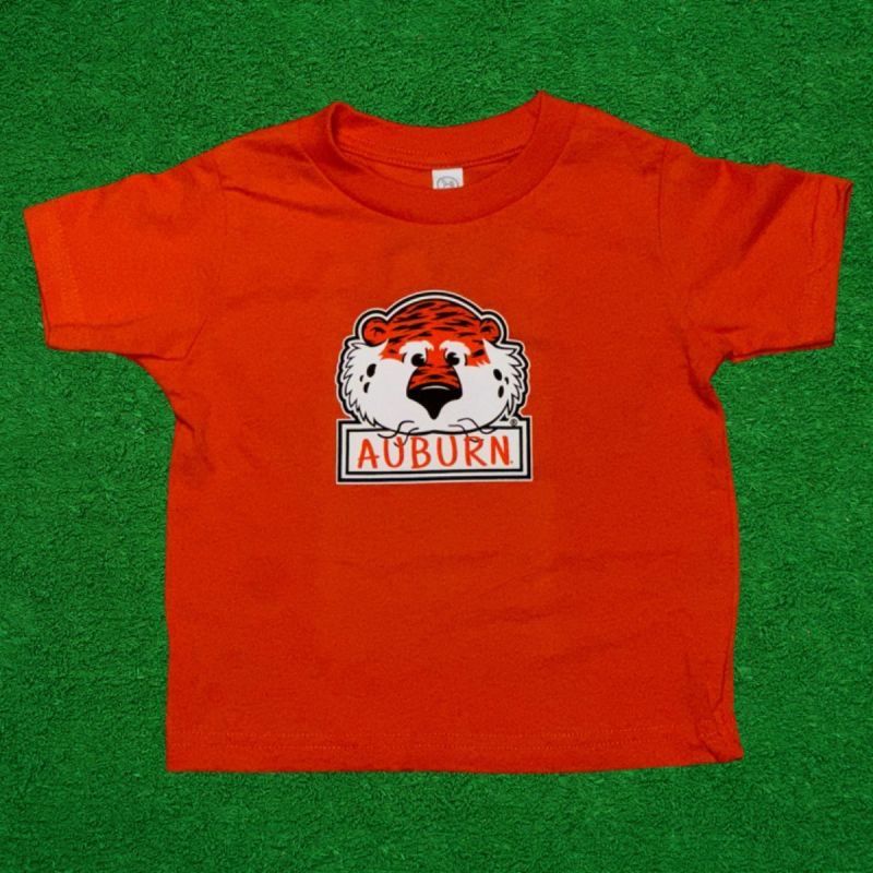 AUBIE FACE ORANGE TODDLER TEE