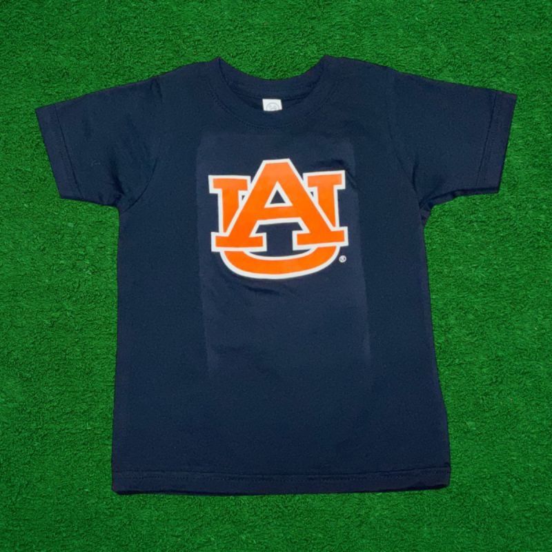 AU LOGO NAVY TEE
