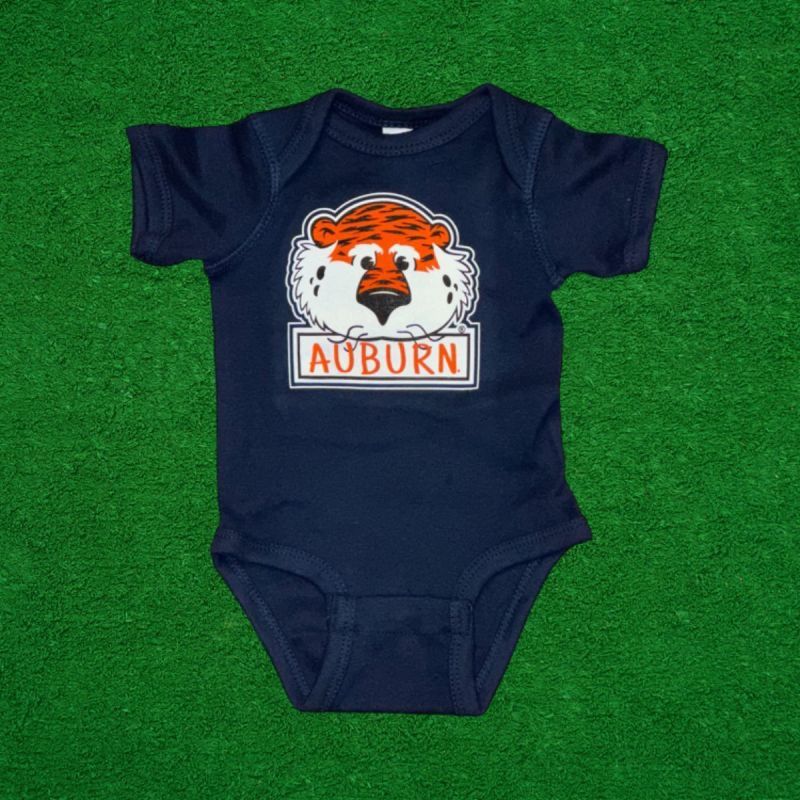 AUBIE FACE NAVY ONESIE