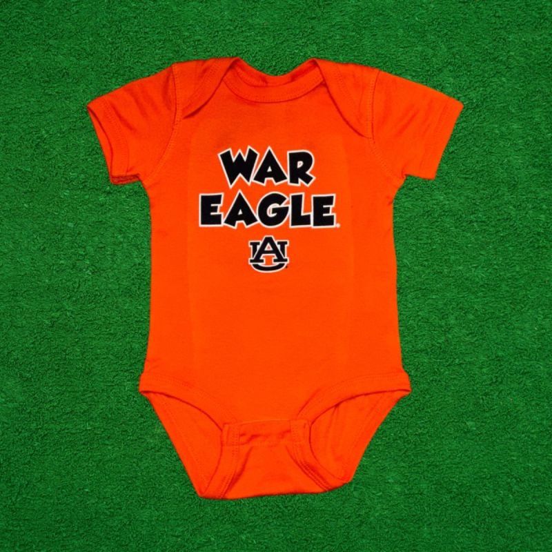 WAR EAGLE ORANGE ONESIE