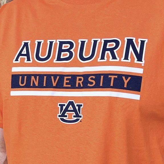 AU STRIPE ORANGE TEE