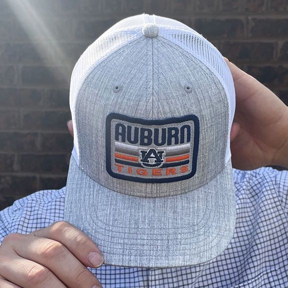 AU LEGACY GREY MID-PRO SNAPBACK TRUCKER CAP