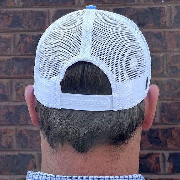 AU LEGACY BLUE MID-PRO SNAPBACK TRUCKER CAP