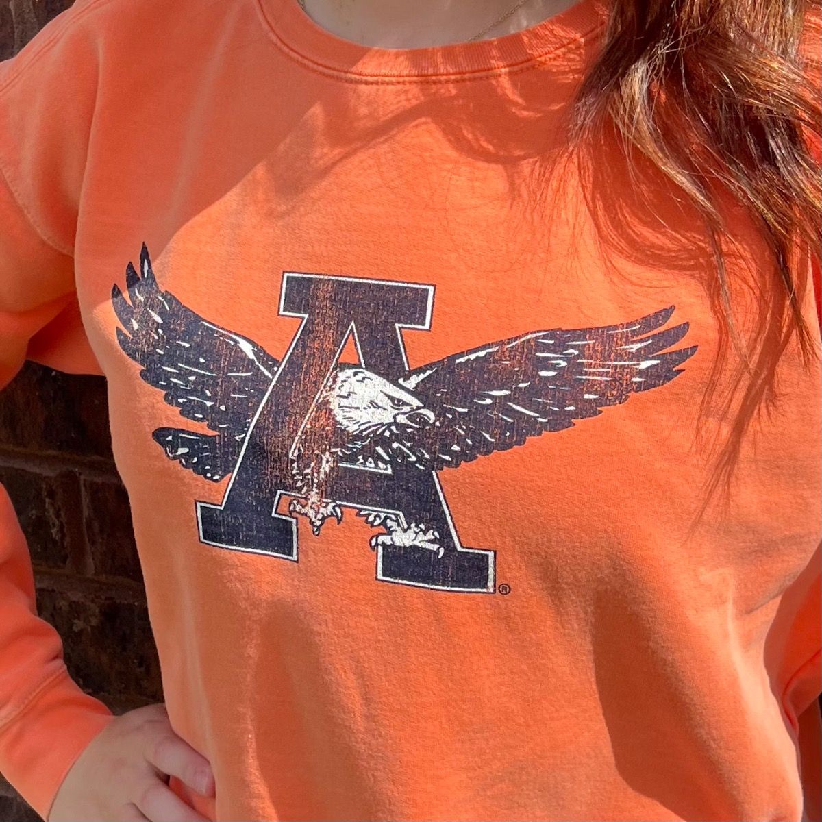 AU RETRO VAULT EAGLE ORANGE SWEATSHIRT