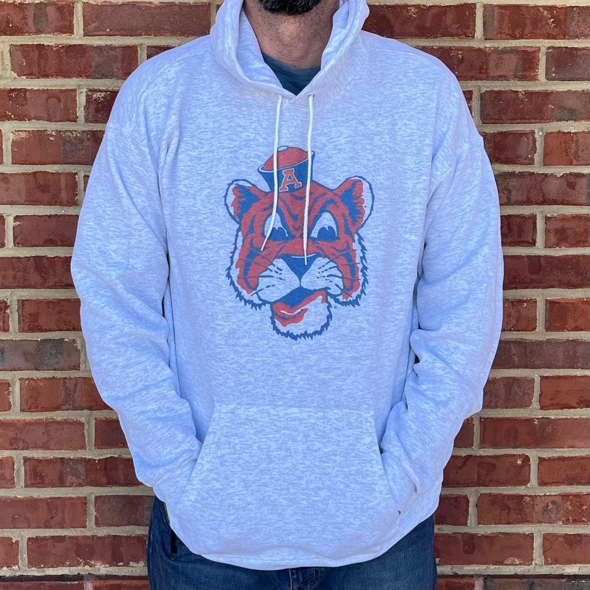 AU S&G BEANIE TIGER GREY HOODIE