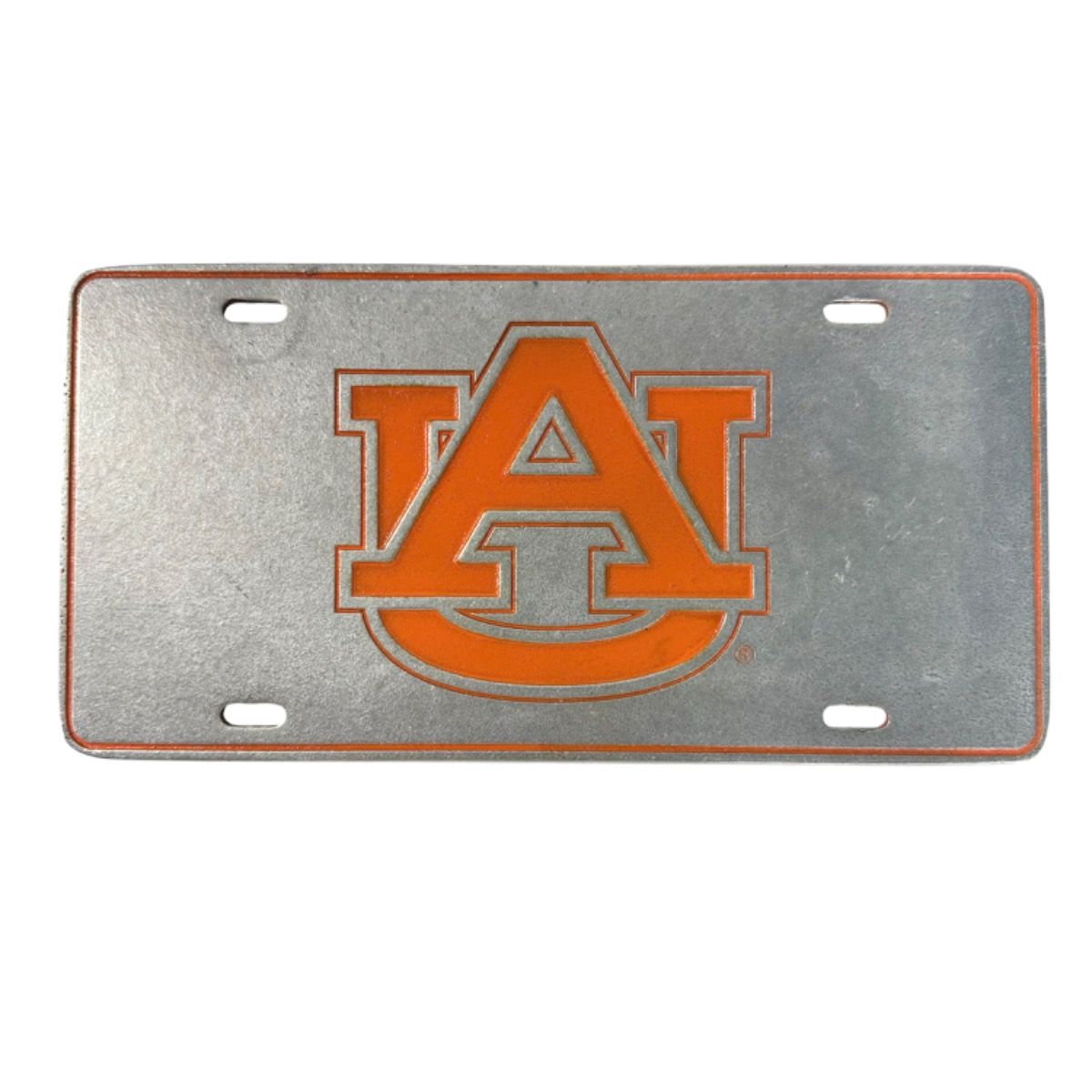 AU JARDINE PEWTER/ORANGE AU LICENSE PLATE