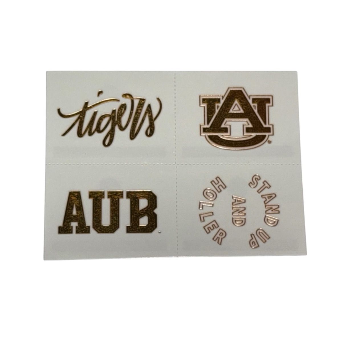 AU S&G GOLD TEMPORARY TATTOOS (4 PACK)