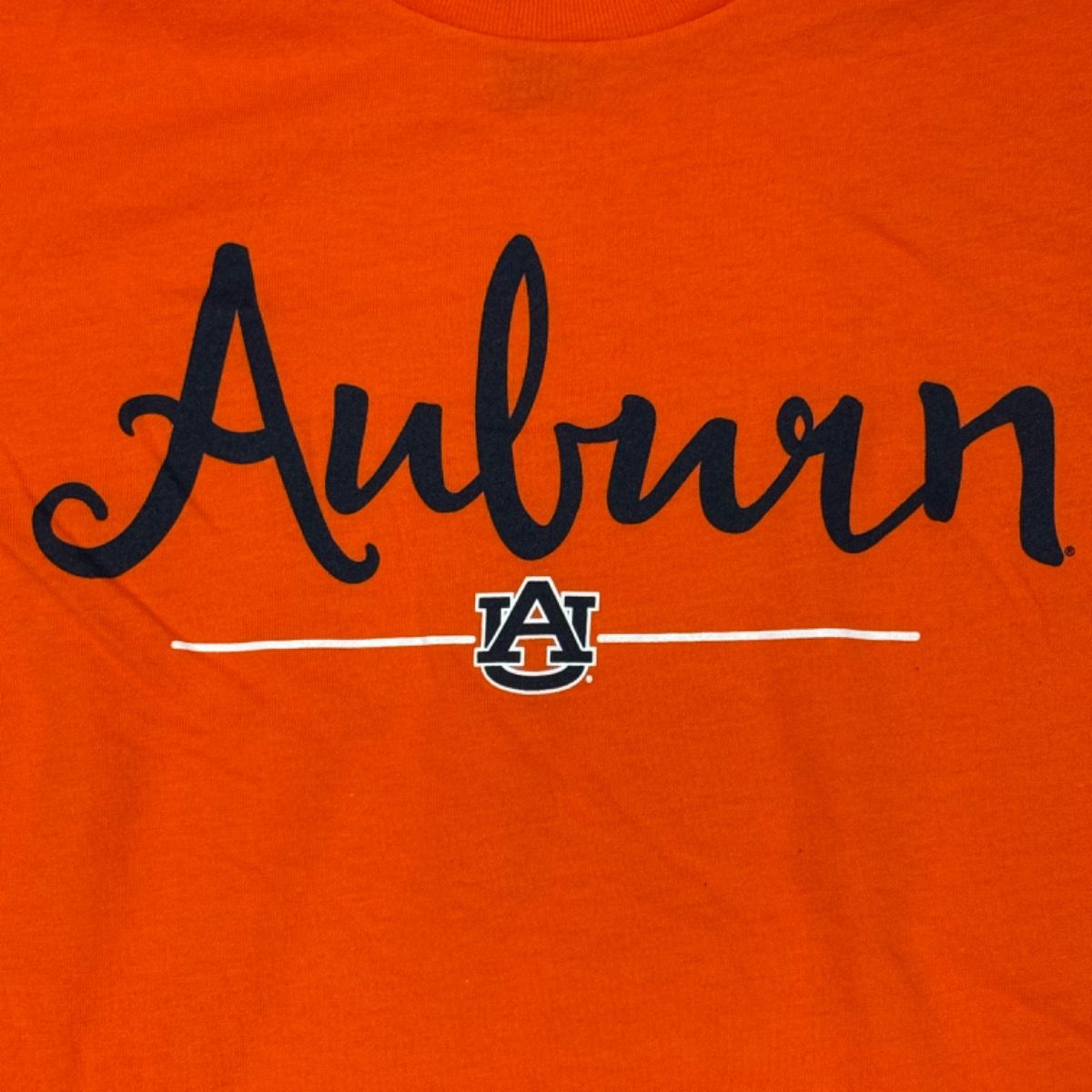 AUBURN SCRIPT ORANGE YOUTH TEE