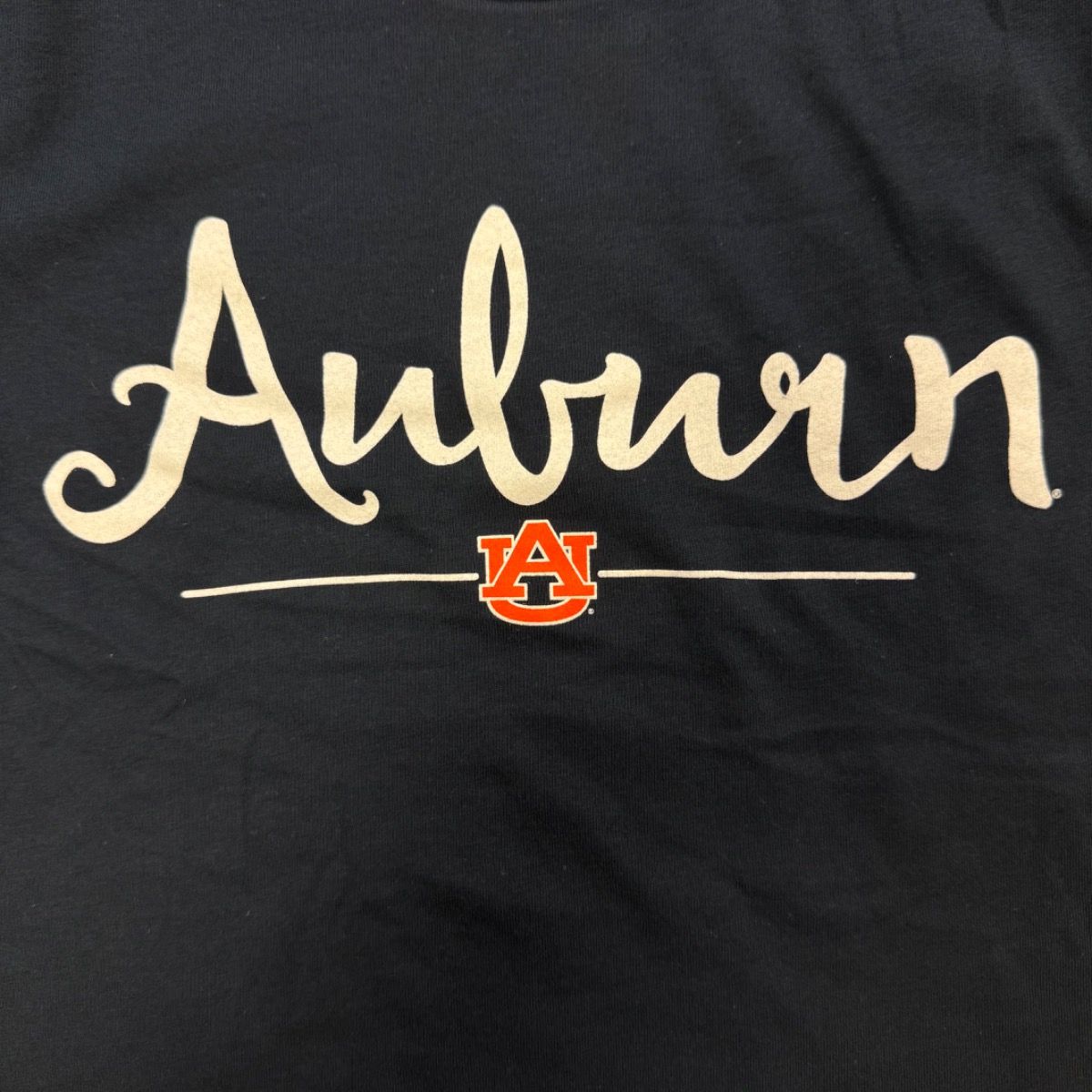 AUBURN SCRIPT NAVY YOUTH TEE