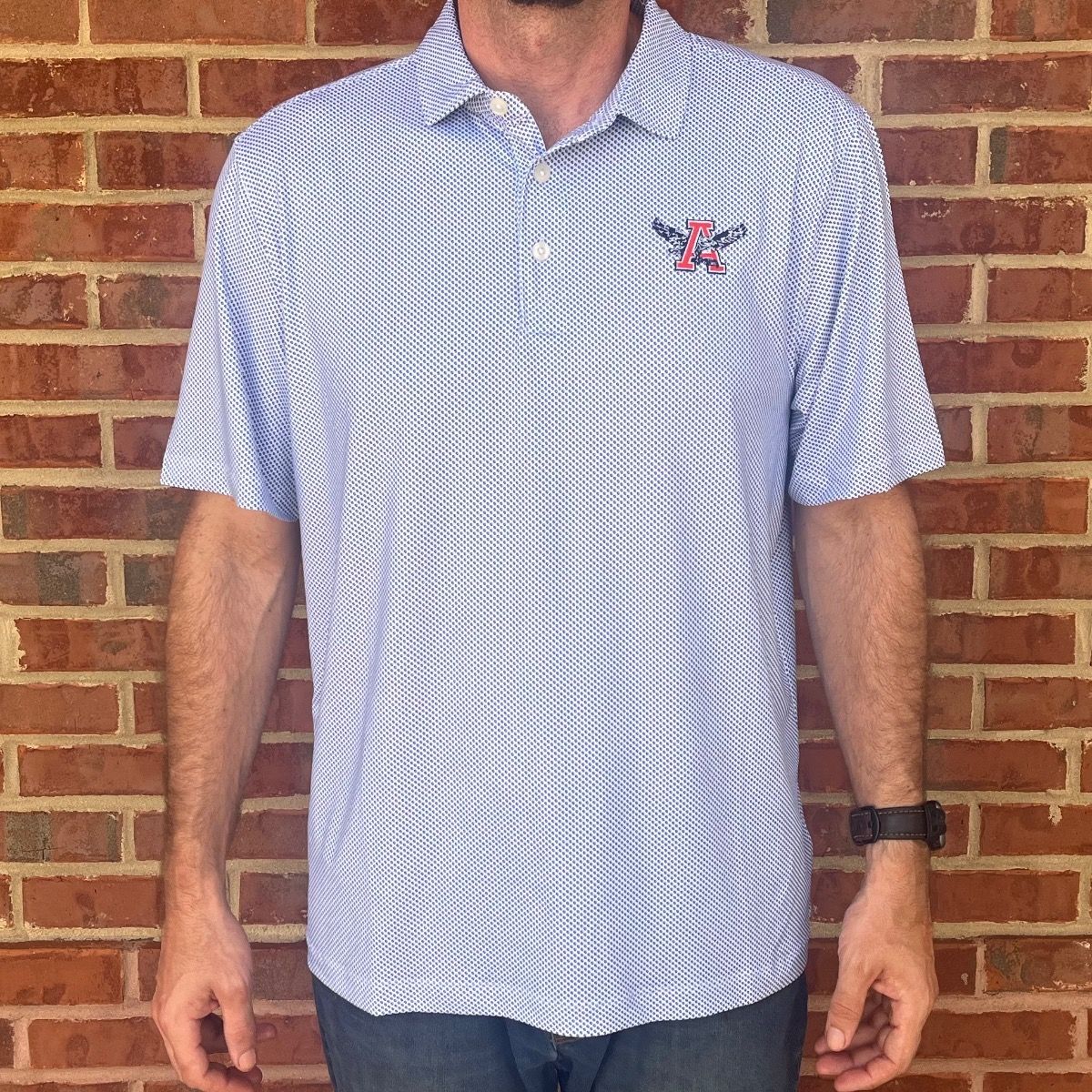 AU C&B VAULT TOUR BLUE/WHITE POLO