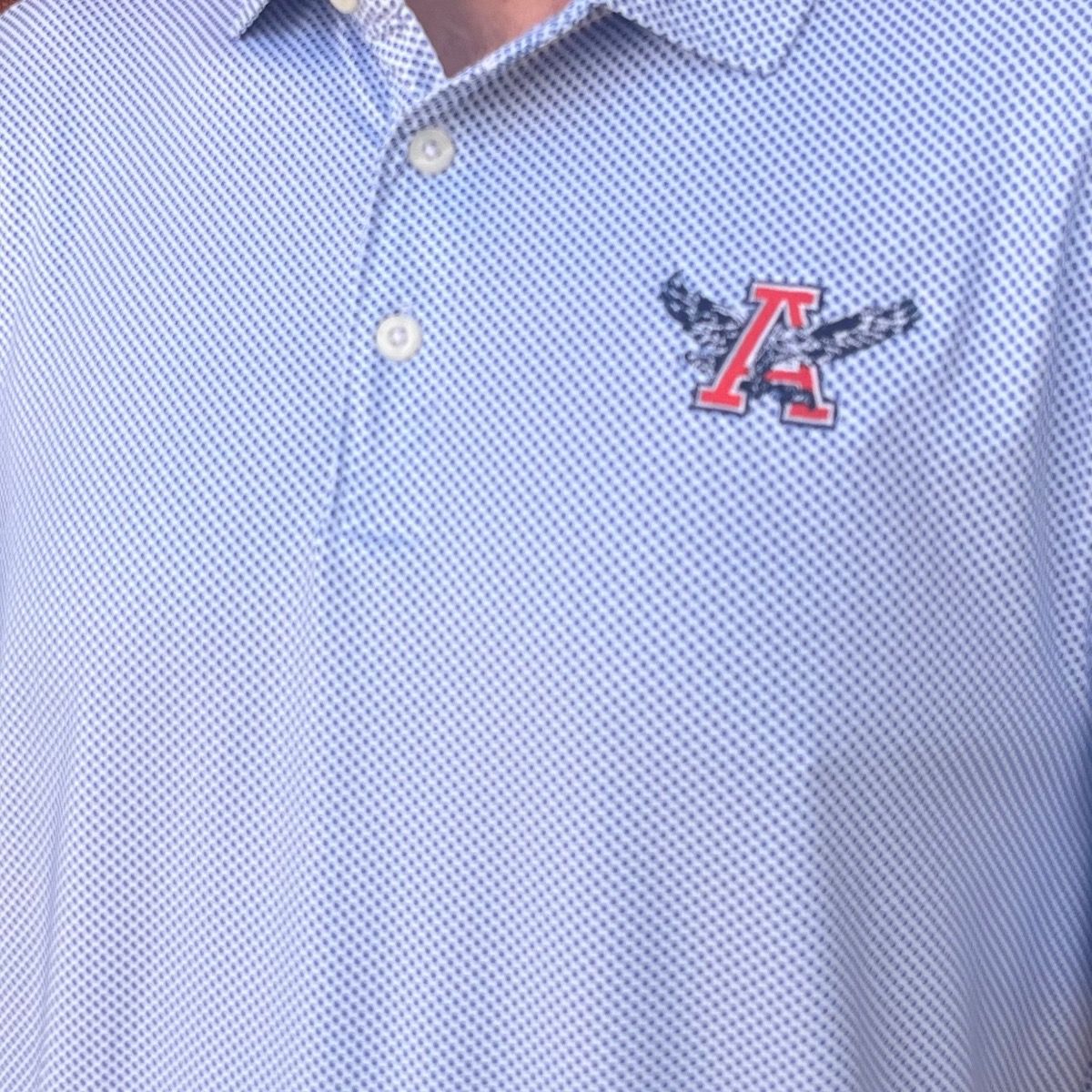 AU C&B VAULT TOUR BLUE/WHITE POLO