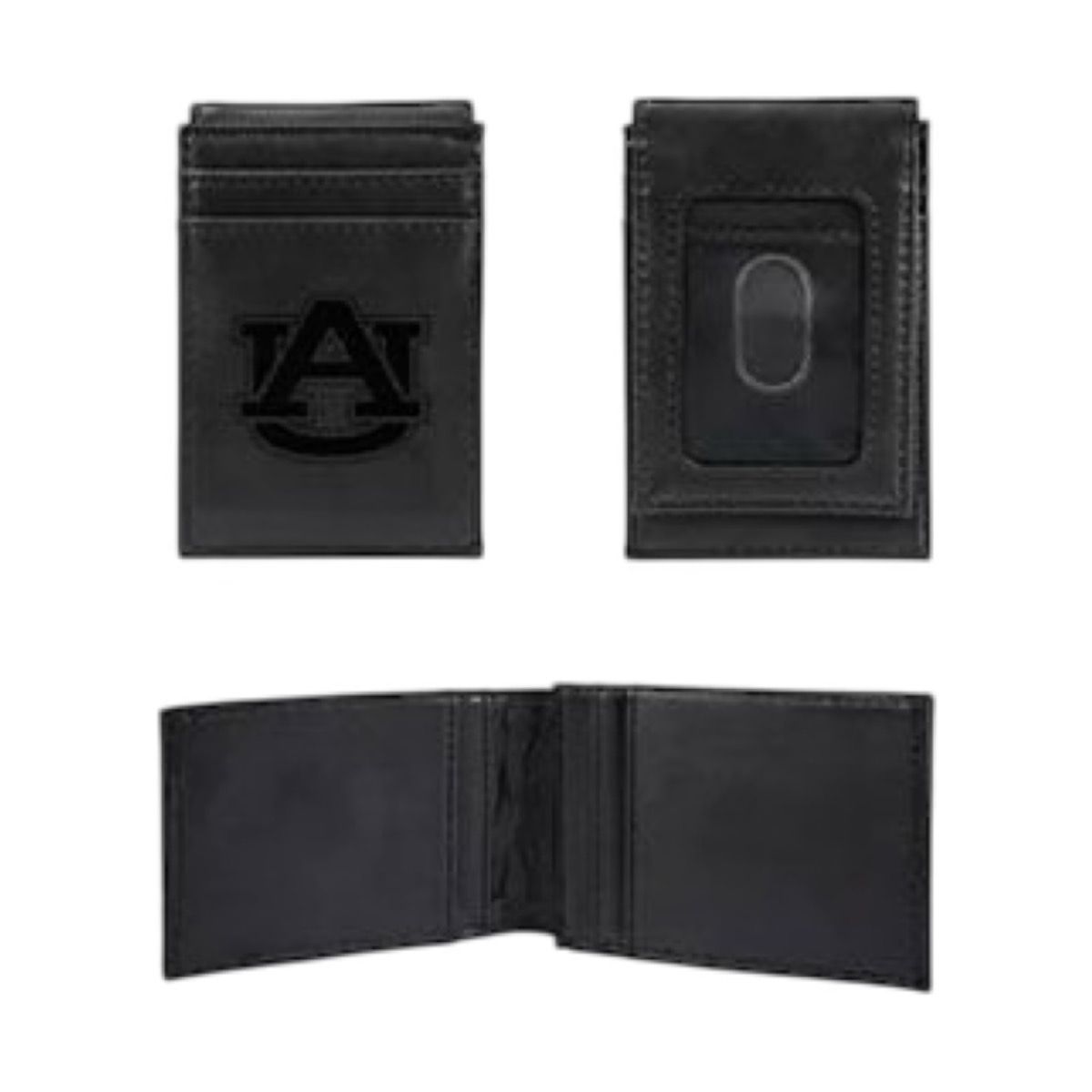 AU RICO BLACK FRONT POCKET WALLET