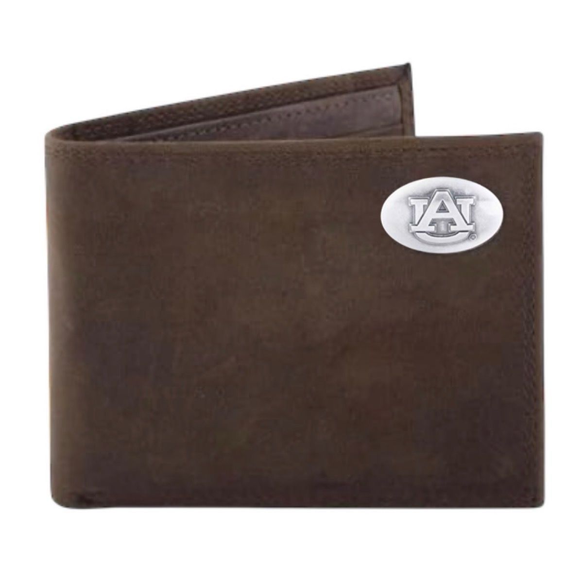 AU ZEP-PRO BROWN CRAZY HORSE BI-FOLD WALLET