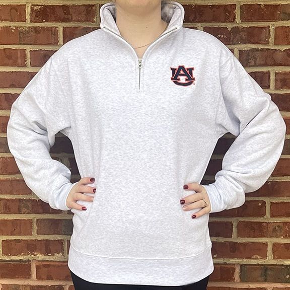 AU ZOOZATZ ASH SPORT FLEECE 1/4 ZIP