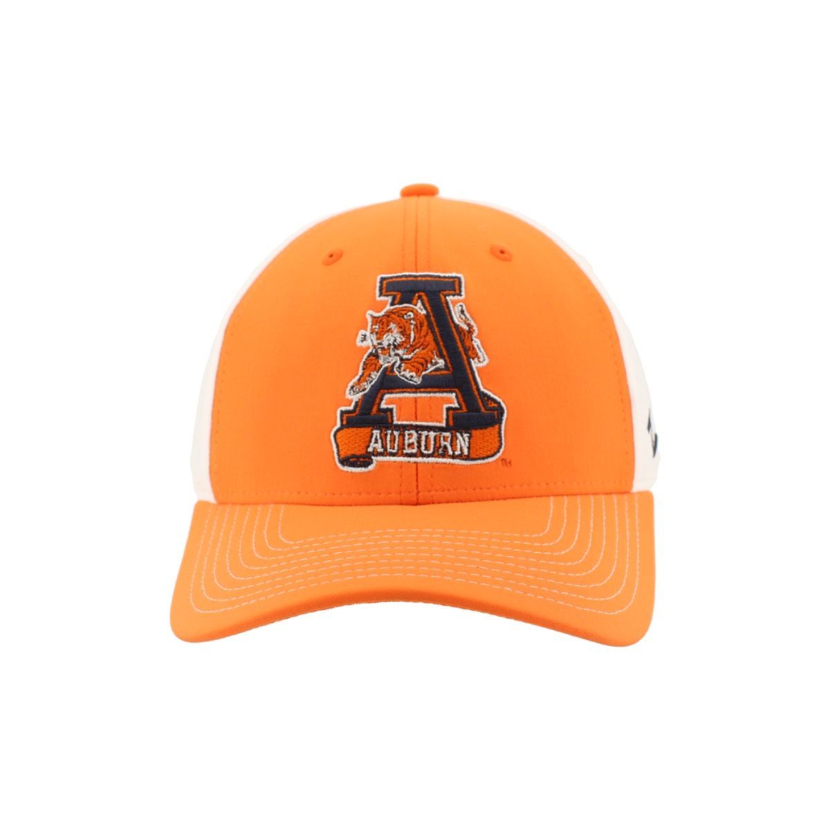 AU ZEPHYR VAULT TIGER ORANGE/WHITE STRETCH FITTED CAP