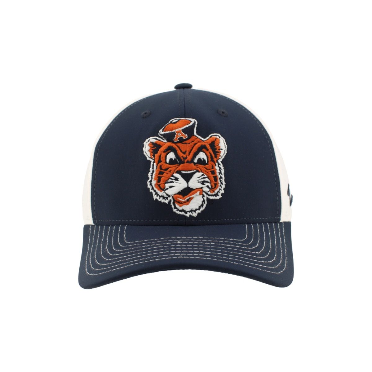 AU ZEPHYR BEANIE AUBIE NAVY/WHITE STRETCH FITTED CAP